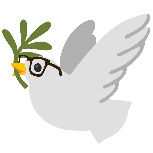dove of peace nerd face