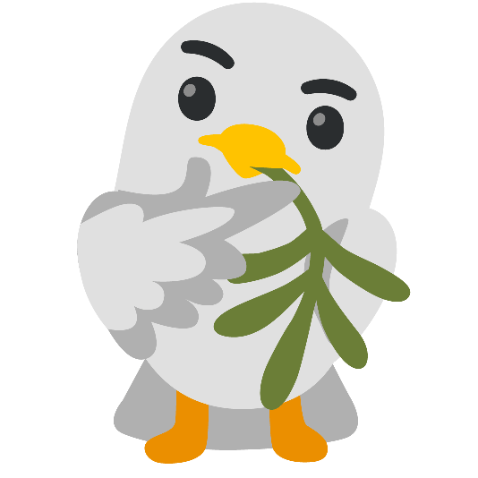 dove of peace thinking face