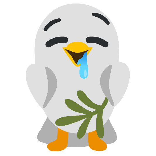 dove of peace drooling face