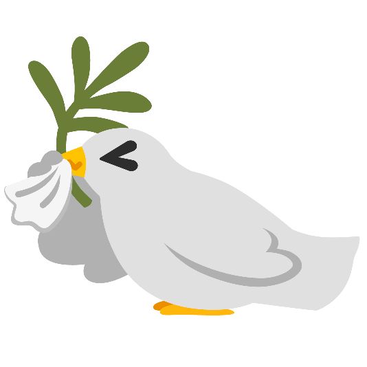 dove of peace sneezing face