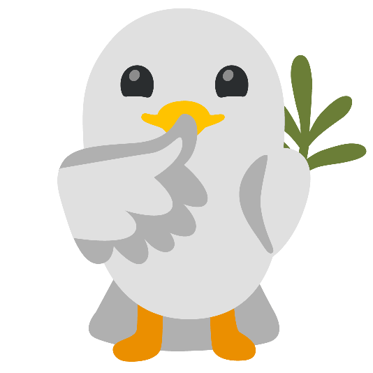 dove of peace shushing face