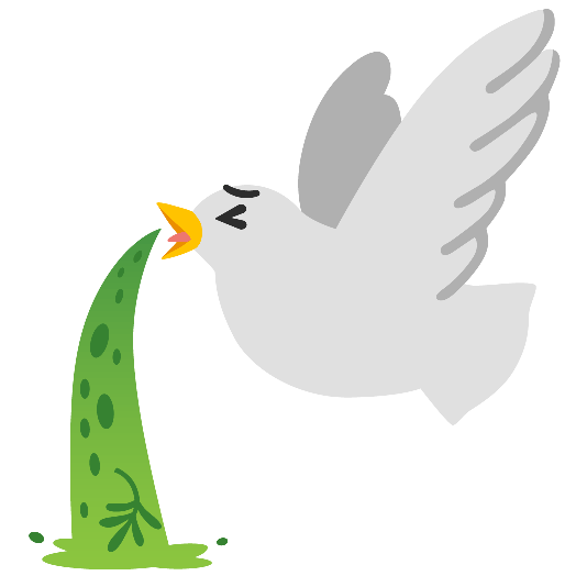 dove of peace face vomiting