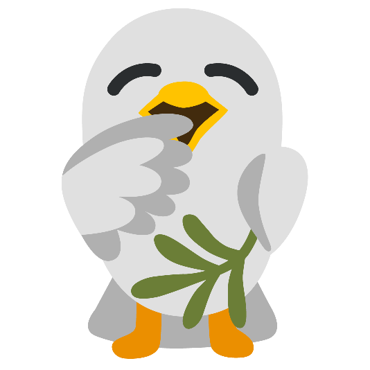 dove of peace yawning face