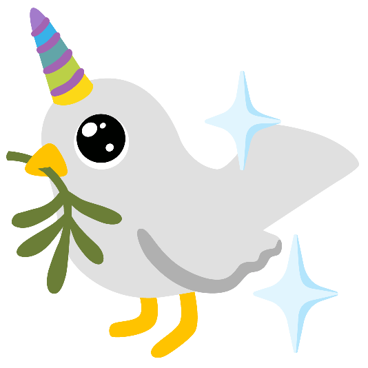 dove of peace unicorn face