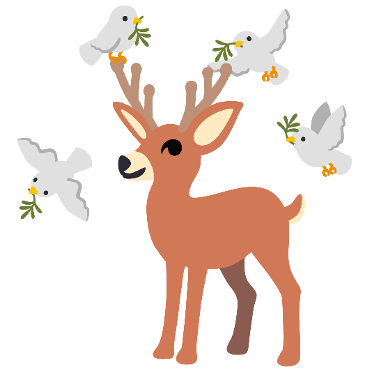 dove of peace deer