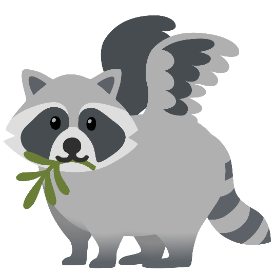 dove of peace raccoon