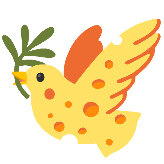 dove of peace cheese wedge