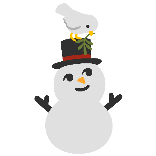 dove of peace snowman without snow