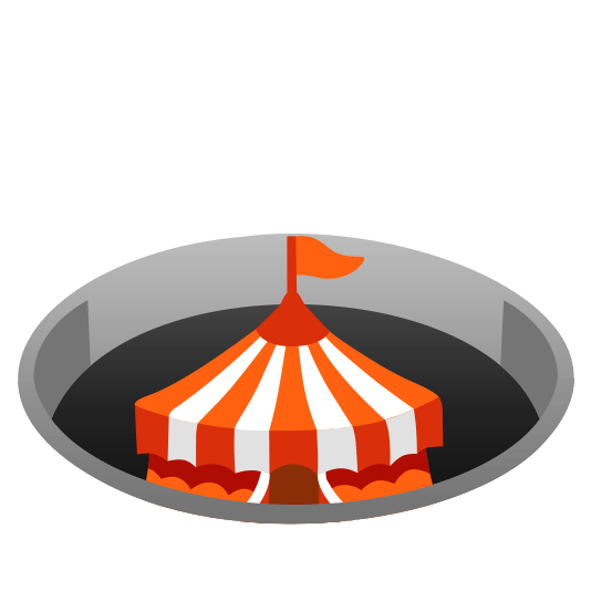 hole circus tent