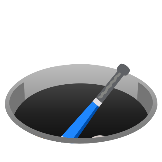 hole field hockey stick and ball