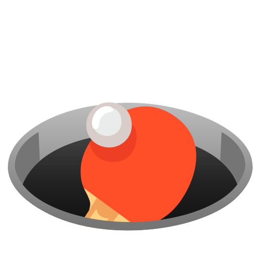 hole table tennis paddle and ball