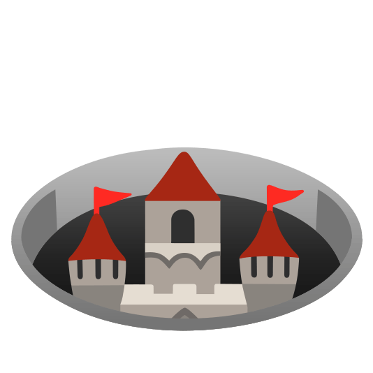 hole european castle