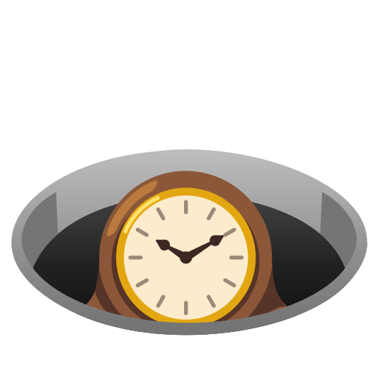 hole mantelpiece clock