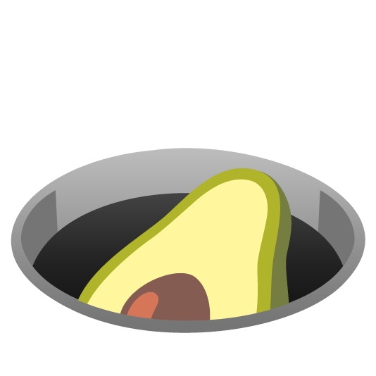 hole avocado