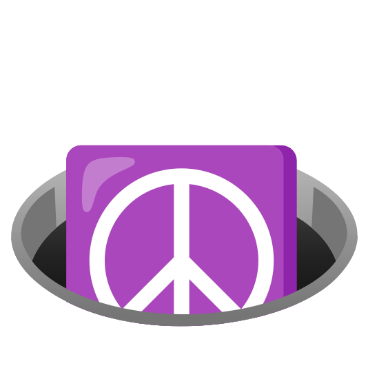 hole peace symbol