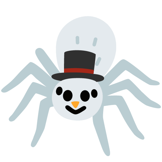 spider snowman without snow