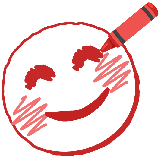 lower left crayon blush