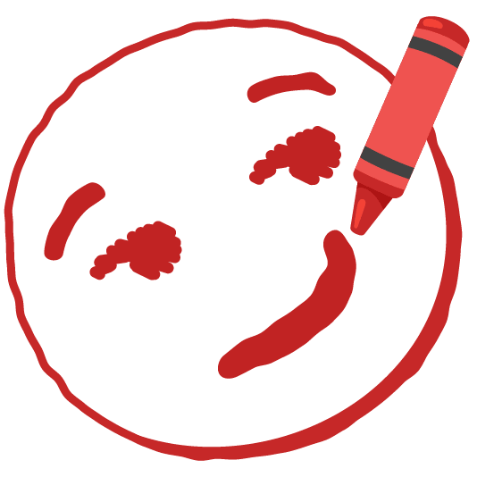 lower left crayon smirk