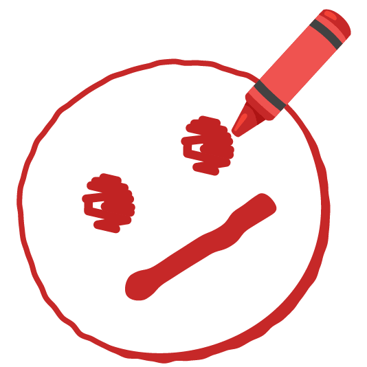 lower left crayon neutral face