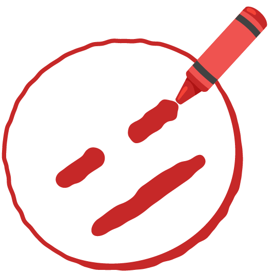 lower left crayon expressionless