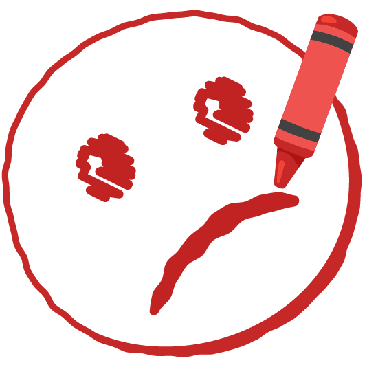 lower left crayon confused