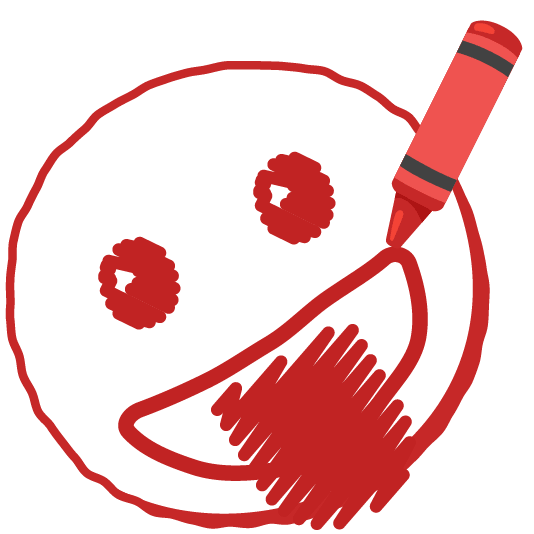 lower left crayon stuck out tongue