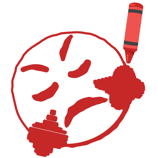 lower left crayon triumph