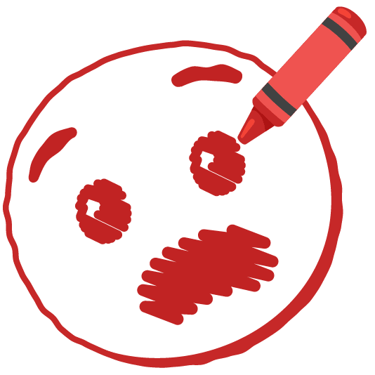 lower left crayon anguished