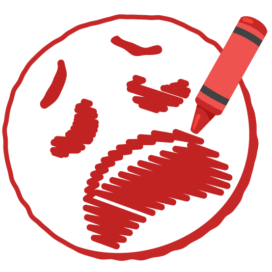 lower left crayon weary