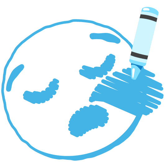 lower left crayon sleepy