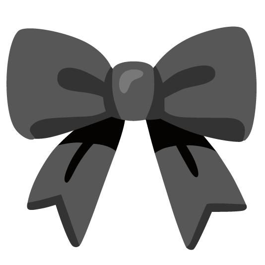 black heart ribbon