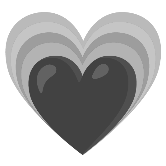 black heart heartpulse