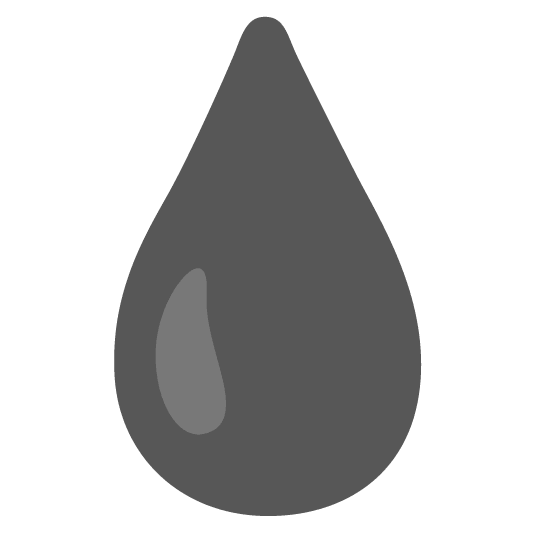 black heart droplet