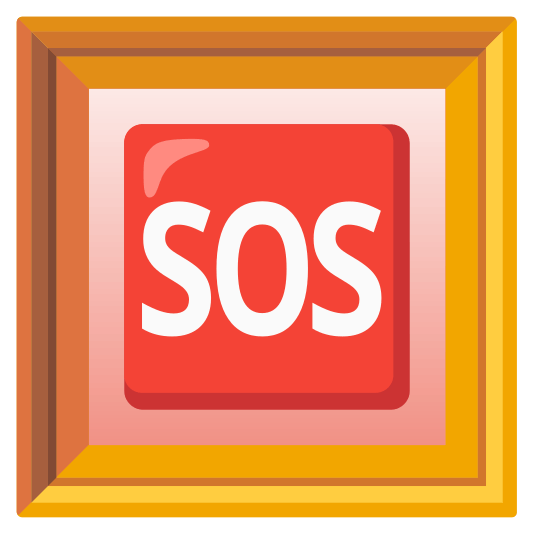 frame with picture sos