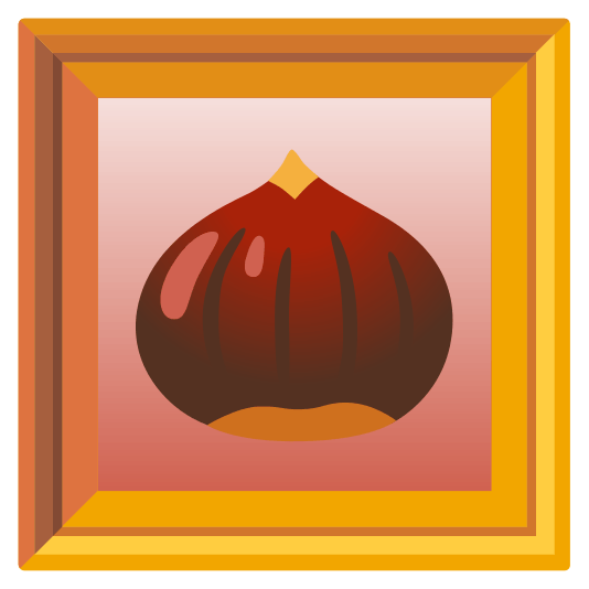 frame with picture chestnut