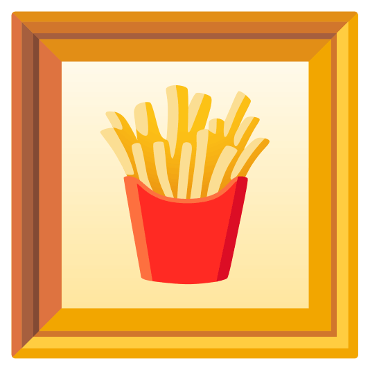 frame with picture fries