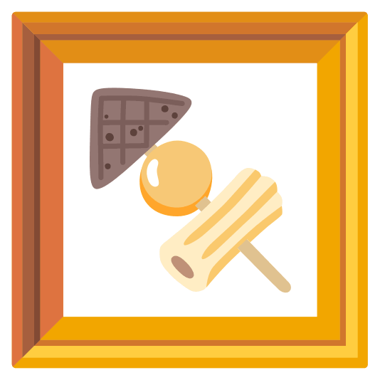 frame with picture oden