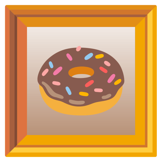 frame with picture doughnut