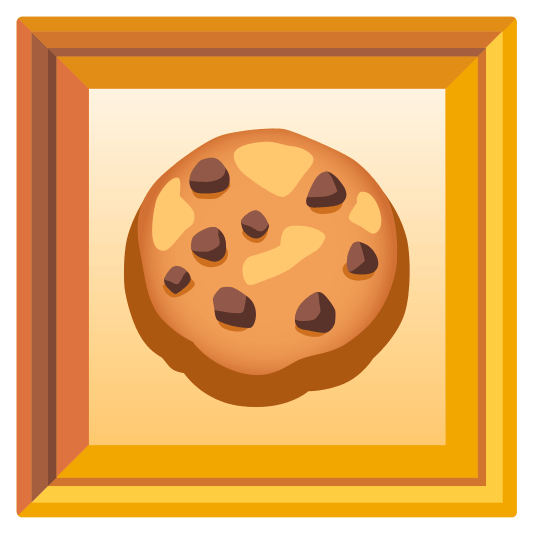 frame with picture cookie