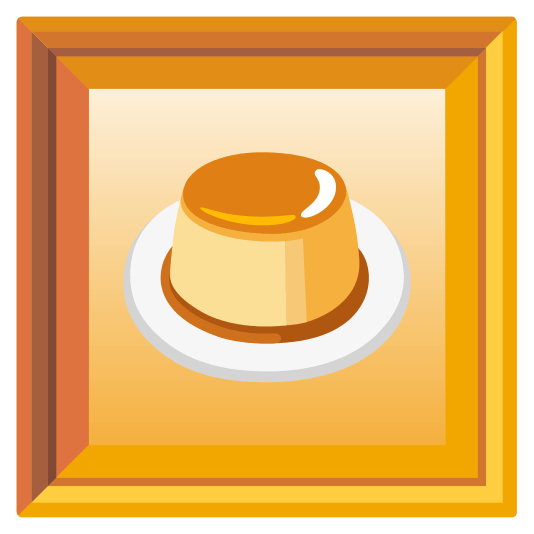 frame with picture custard