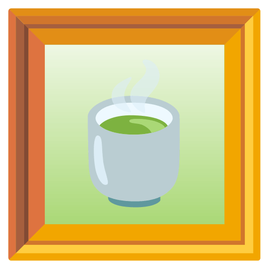 frame with picture tea