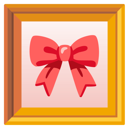 frame with picture ribbon