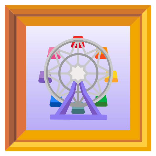 frame with picture ferris wheel
