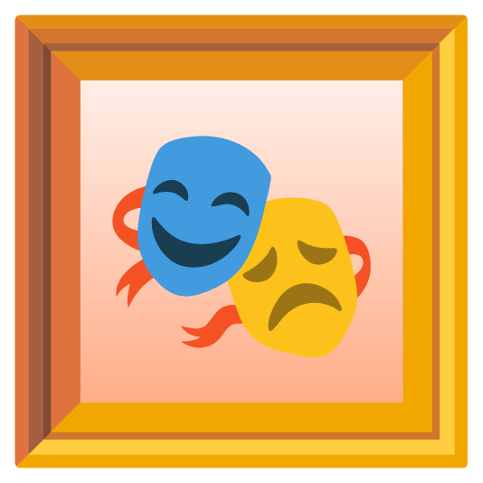 frame with picture performing arts