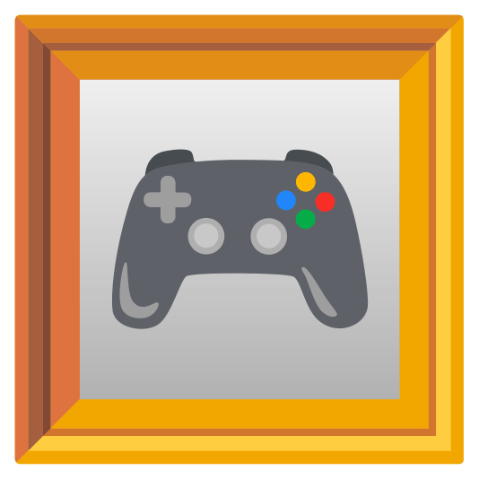 frame with picture video game