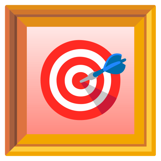 frame with picture dart