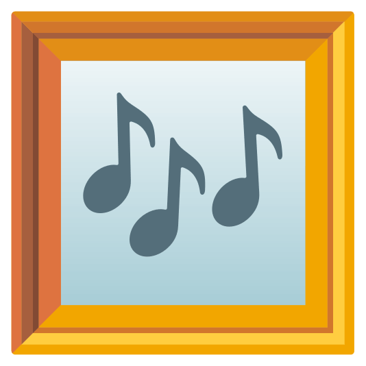 frame with picture notes