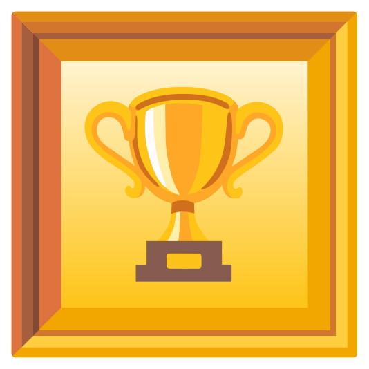 frame with picture trophy