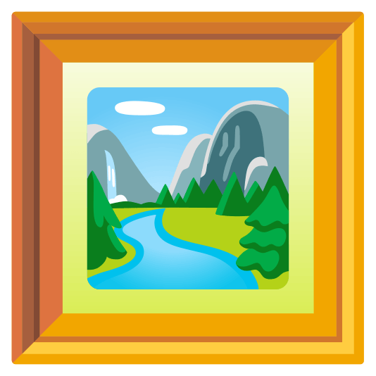 frame with picture national park