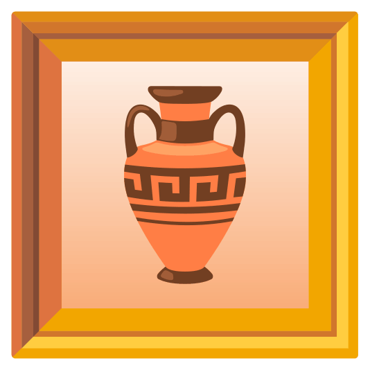 frame with picture amphora